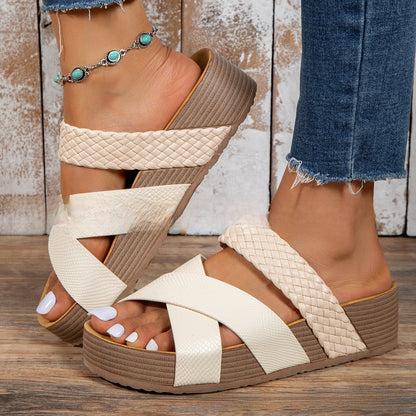 Liorenne? ? Orthopedic Leather Strap Sandals