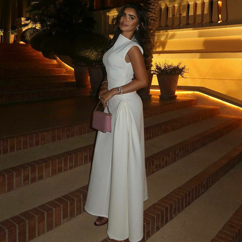 Gemma | Sleeveless Smocked Bodice Midi Dress