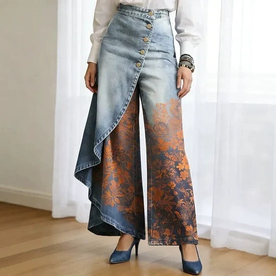 Lucia | Elegant Wide Women's Casual Trousers