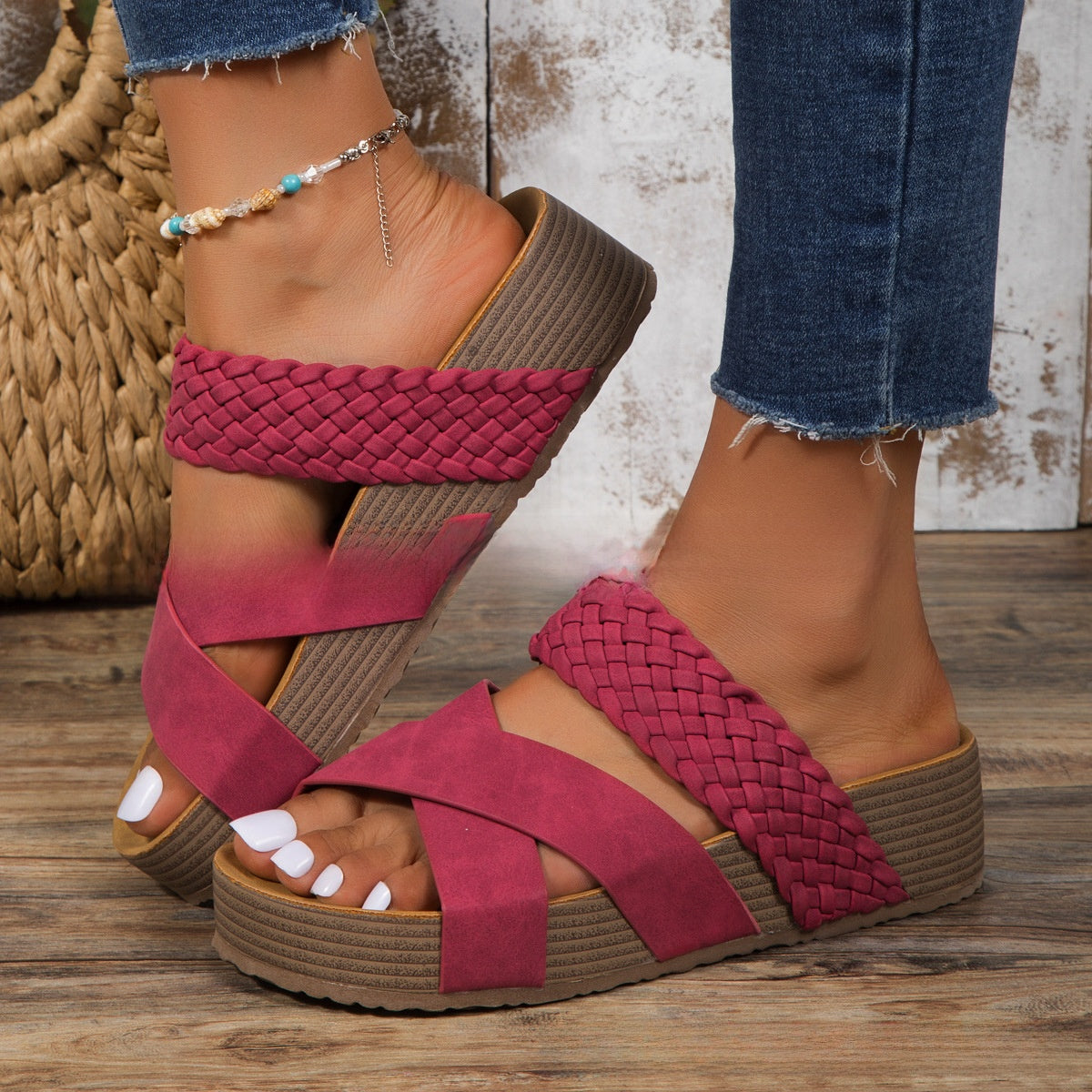 Liorenne? ? Orthopedic Leather Strap Sandals