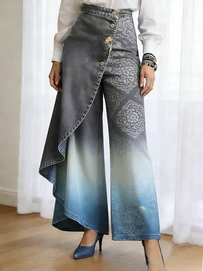 Lucia | Elegant Wide Women's Casual Trousers