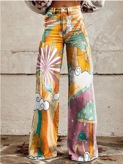 L�na | Floral Wide Pants