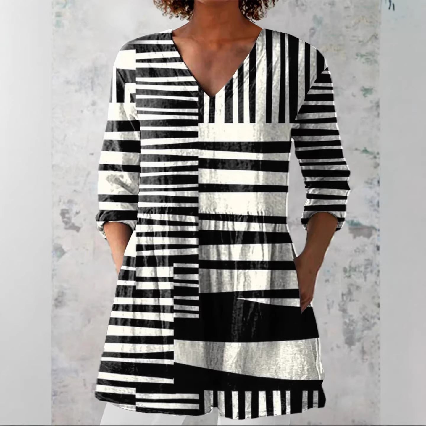 Chloe | Long Blouse with V-Neck