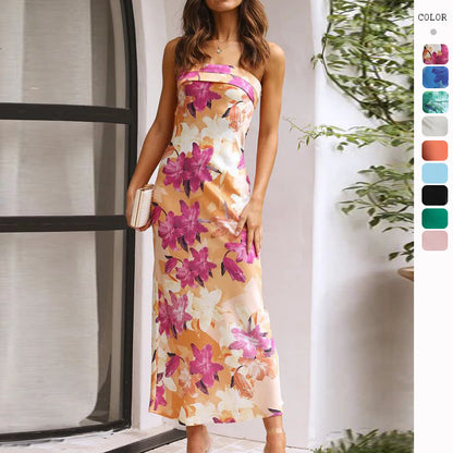 Smoge | Strapless Fitted Silhouette Midi Dress