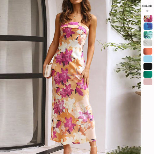 Smoge | Strapless Fitted Silhouette Midi Dress