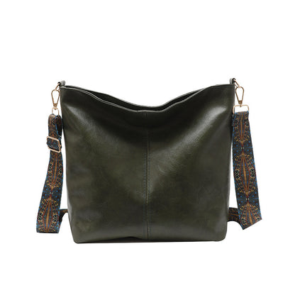 Demetra | Green lightweight PU leather bag for women