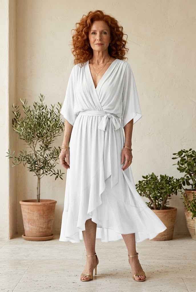 Elric | Light Drape Midi Dress