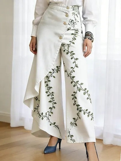 Lucia | Elegant Wide Women's Casual Trousers