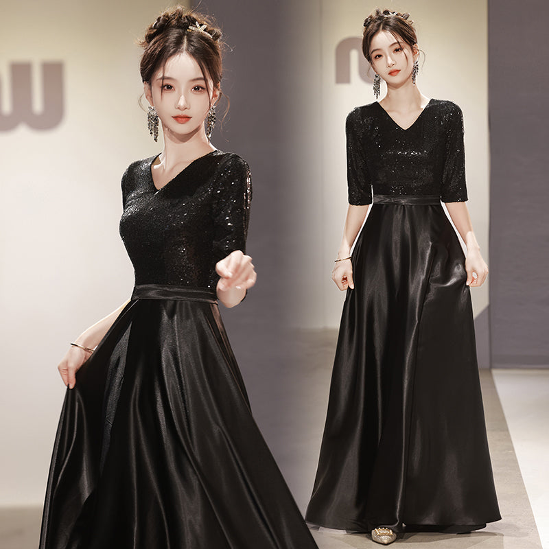 Mige | Short Flutter Sleeve Defined Waist Maxi Dress