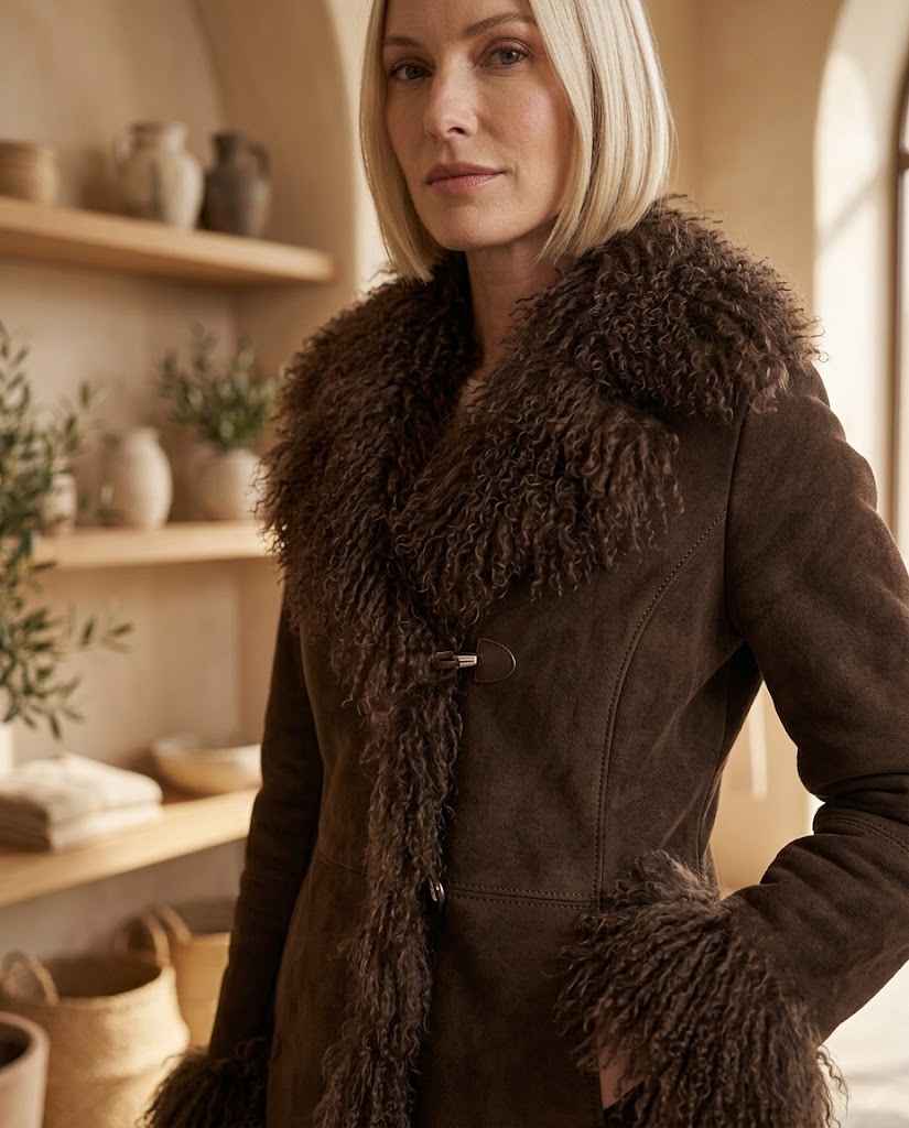 Women's Cropped Faux Fur Coat