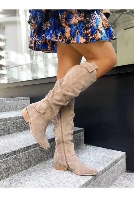 Amelia | Stylish Suede Knee Boots