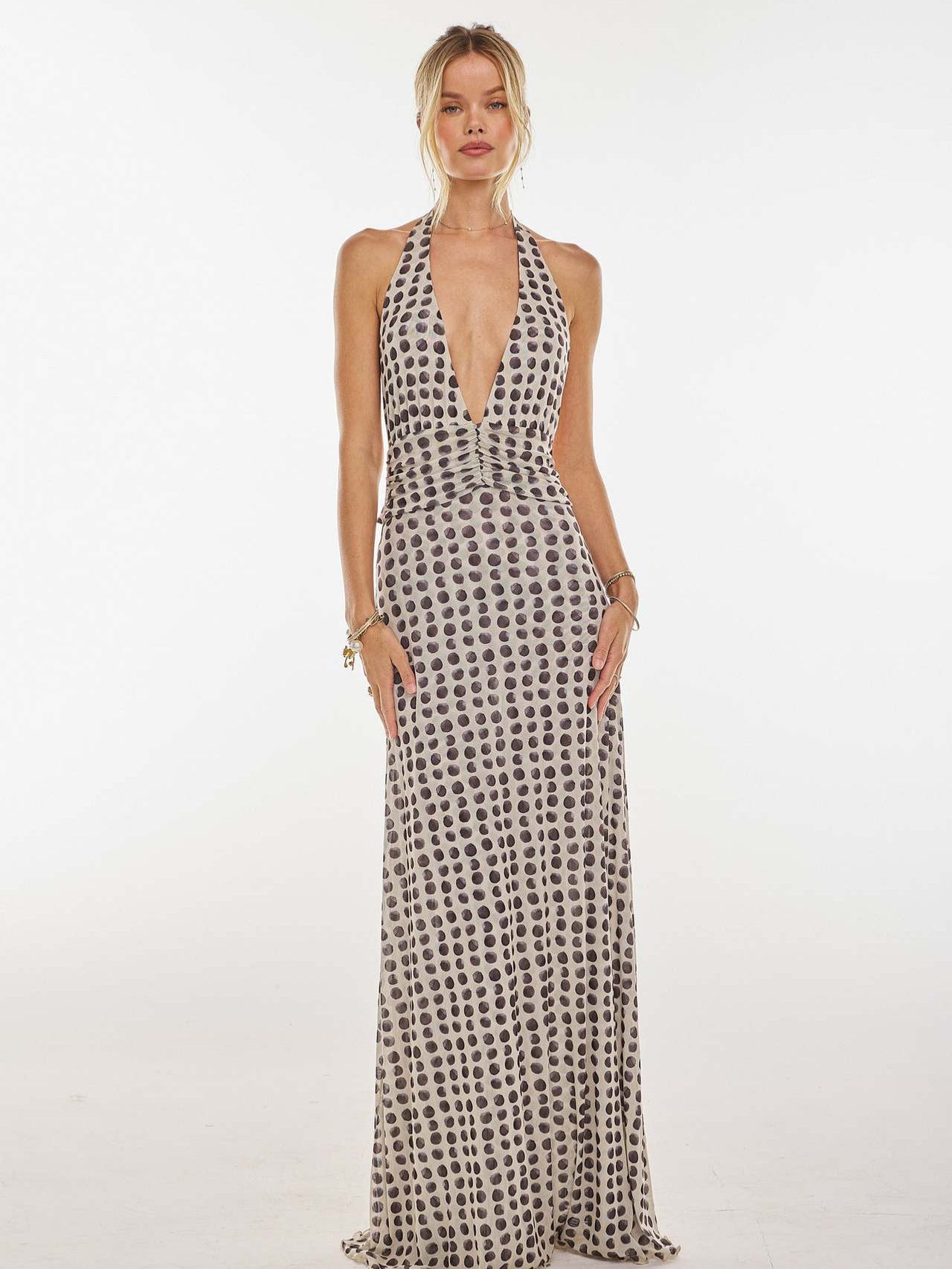 Elarose | Sleeveless Flowing Skirt Maxi Dress