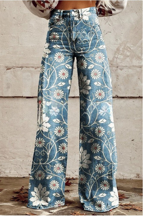 L�na | Floral Wide Pants