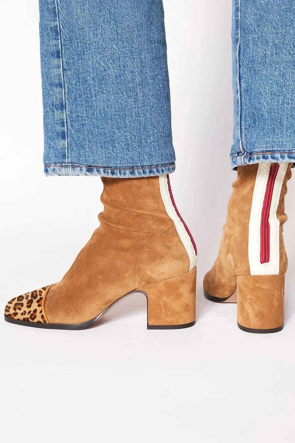 Luna | Square Toe Heeled Boots