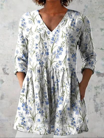 Chloe | Long Blouse with V-Neck