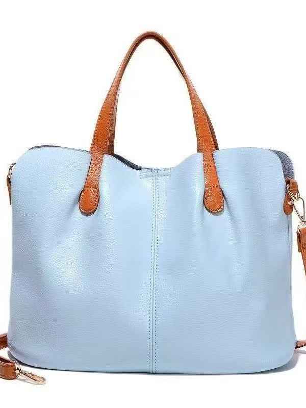 Alana | Genuine Leather Handbags Head Layer Cowhide Litchi Grain Women Handbag