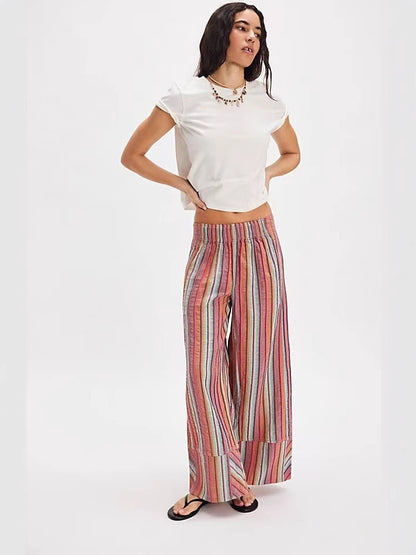 Lucia | Striped Wide-Leg Pants for Women