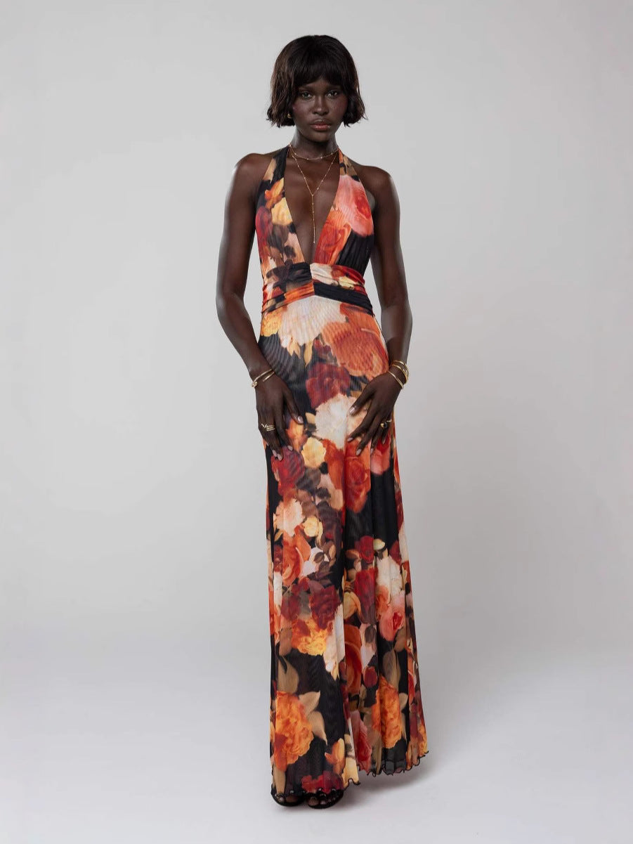 Elarose | Sleeveless Flowing Skirt Maxi Dress