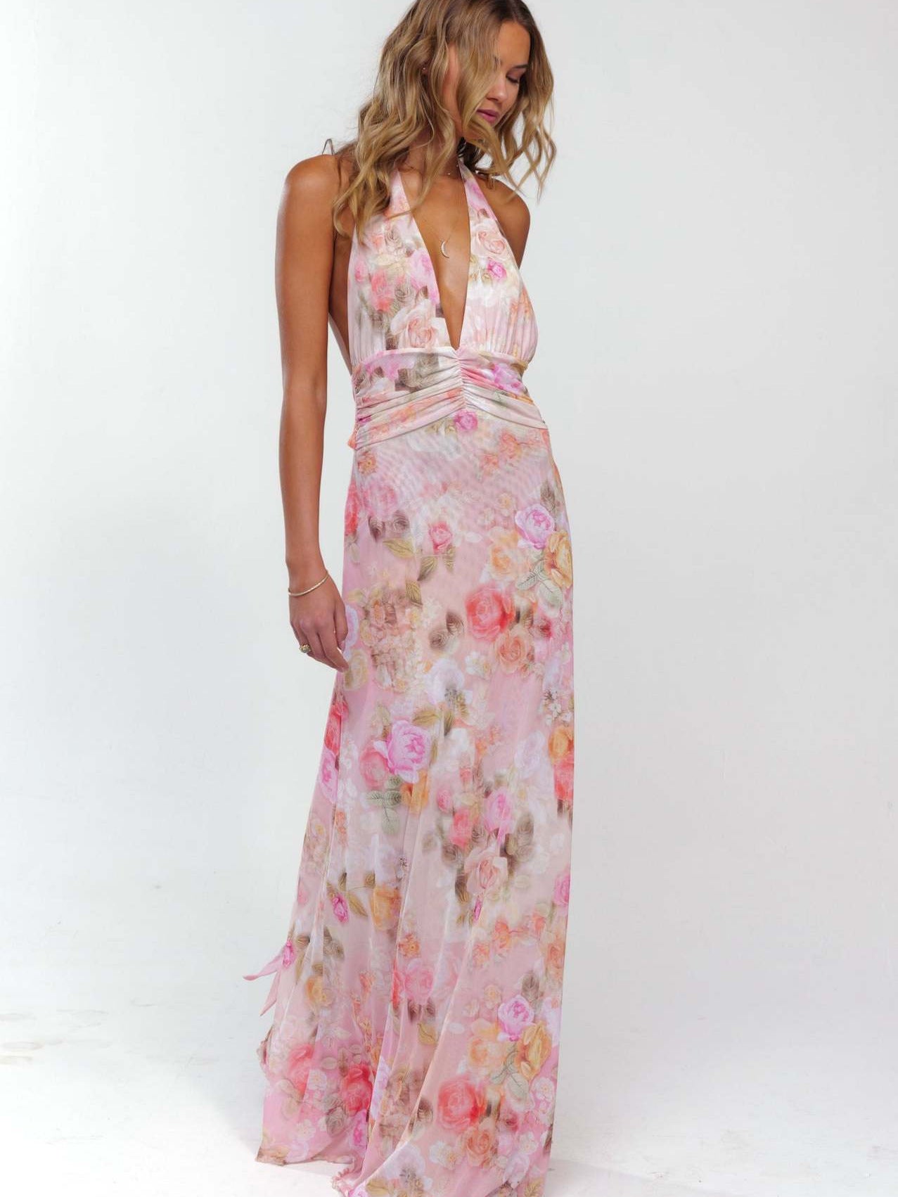 Elarose | Sleeveless Flowing Skirt Maxi Dress