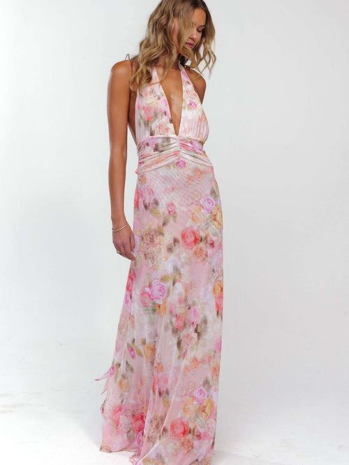 Elarose | Sleeveless Flowing Skirt Maxi Dress