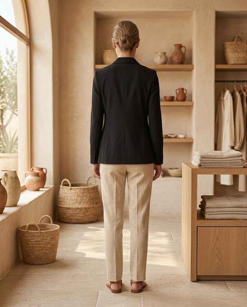 Lapel Collar Slim Fit Blazer for Women