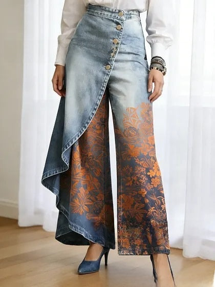 Lucia | Elegant Wide Women's Casual Trousers
