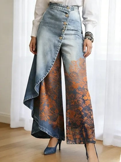 Lucia | Elegant Wide Women's Casual Trousers