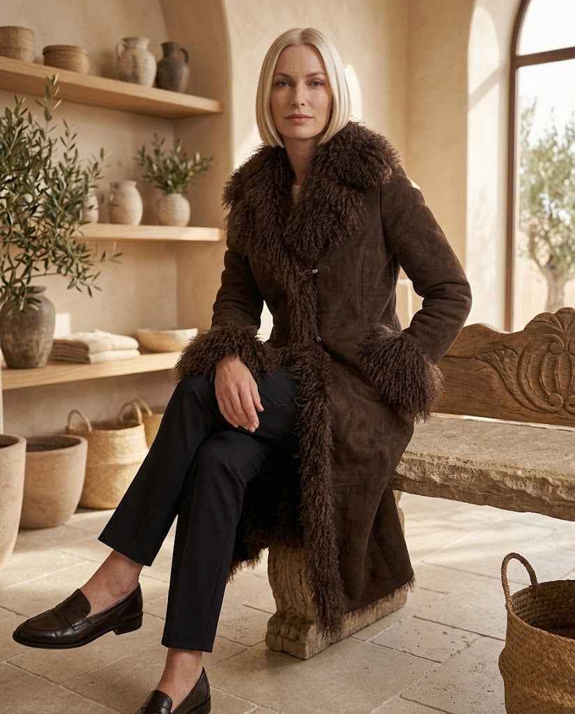 Women's Cropped Faux Fur Coat