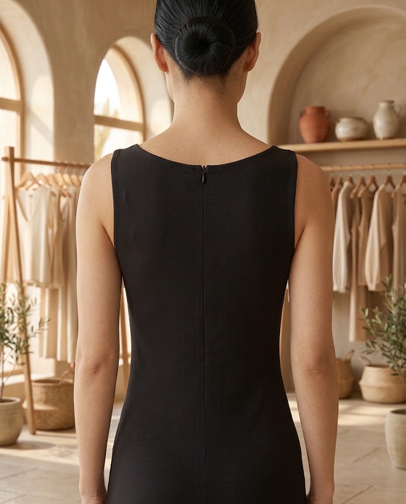 Ismerie | Easy Drape Midi Dress Threadded