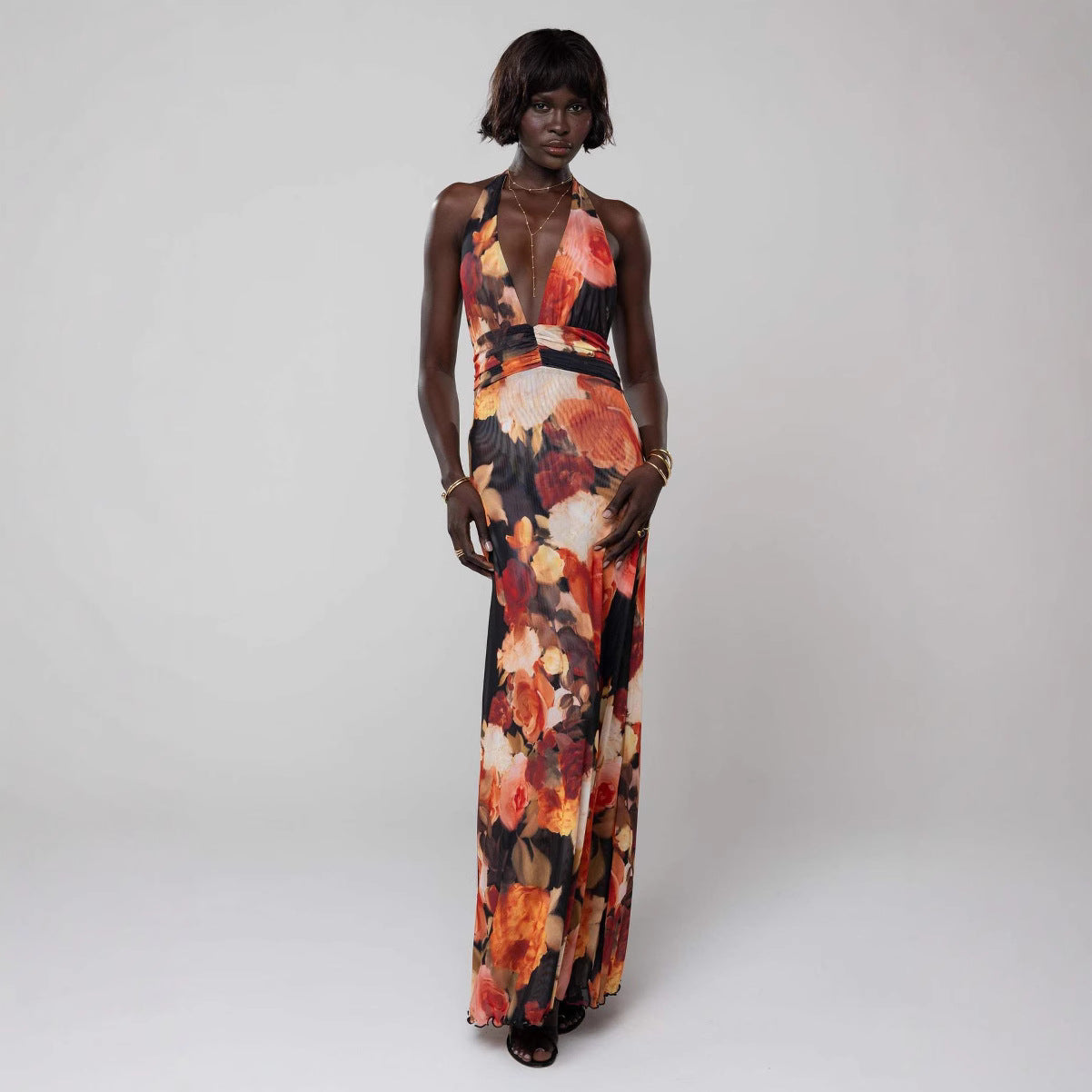Elarose | Sleeveless Flowing Skirt Maxi Dress