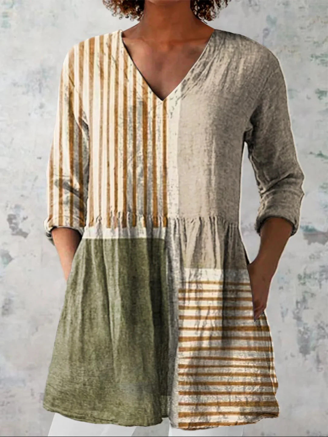 Chloe | Long Blouse with V-Neck
