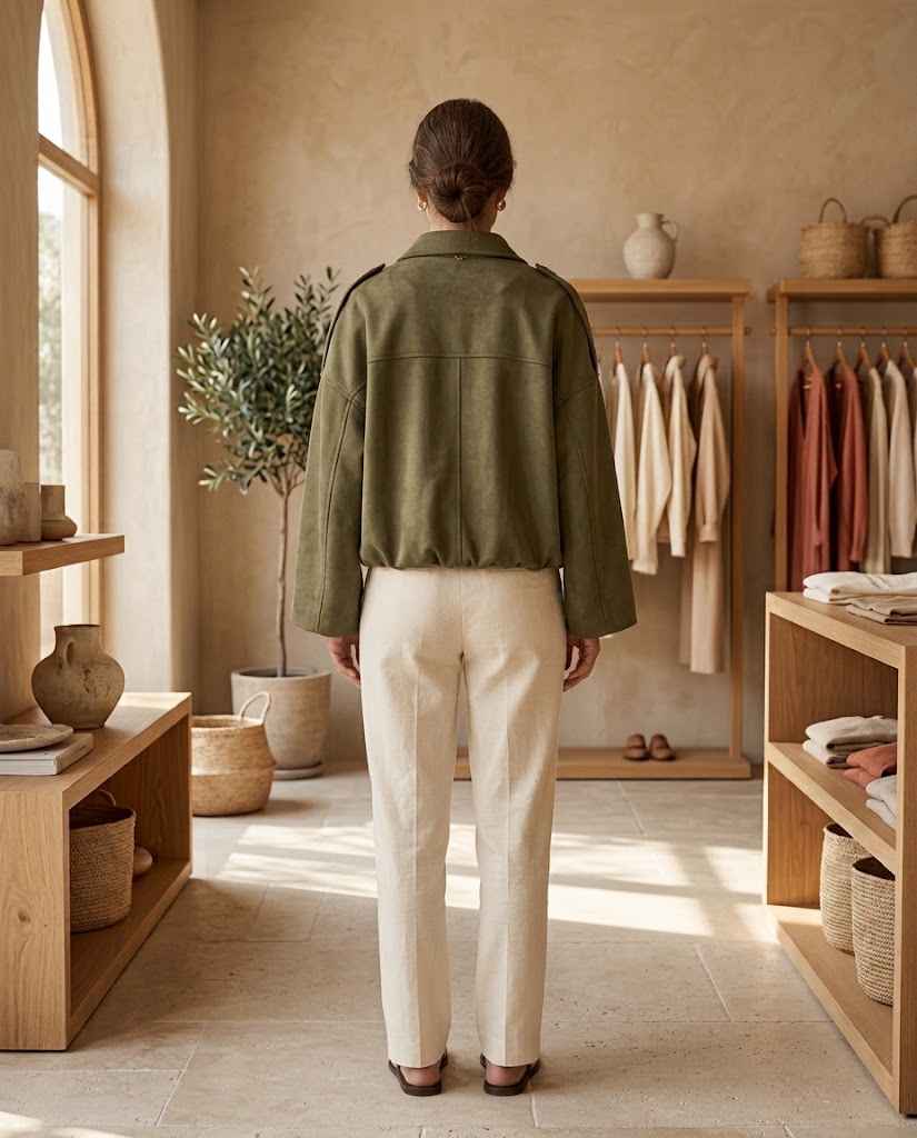 Women's Vintage Oversized Bomber Jacket