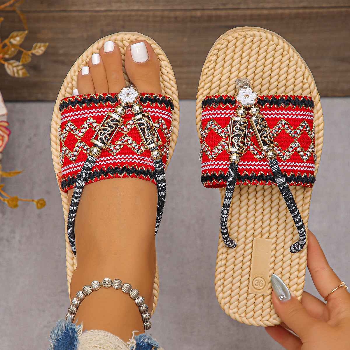 Marina | Braided Flip Flops