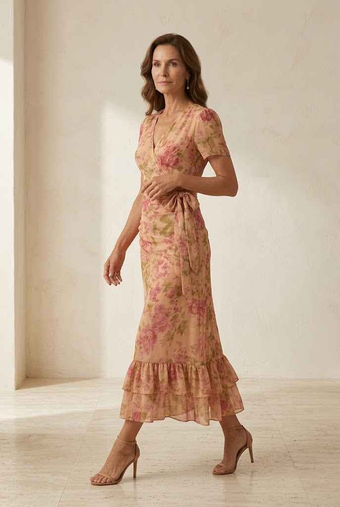 Vianne | Gentle High Neck Maxi Dress