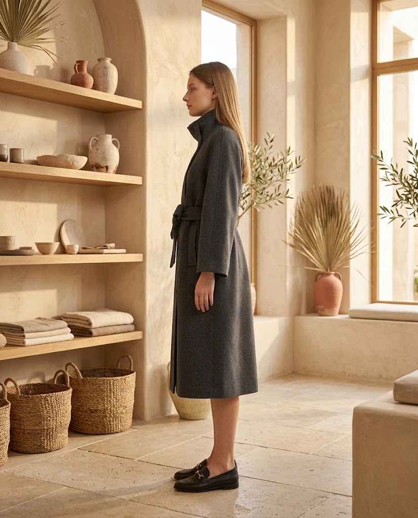 Adriana Wool Belt Coat