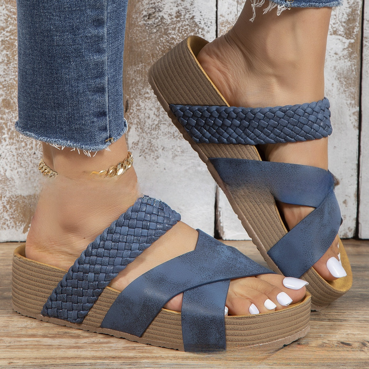 Liorenne? ? Orthopedic Leather Strap Sandals