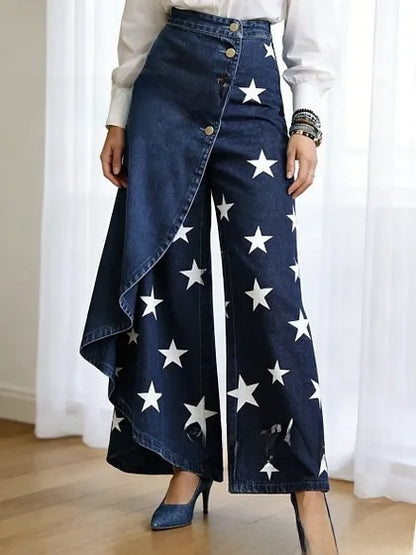 Lucia | Elegant Wide Women's Casual Trousers