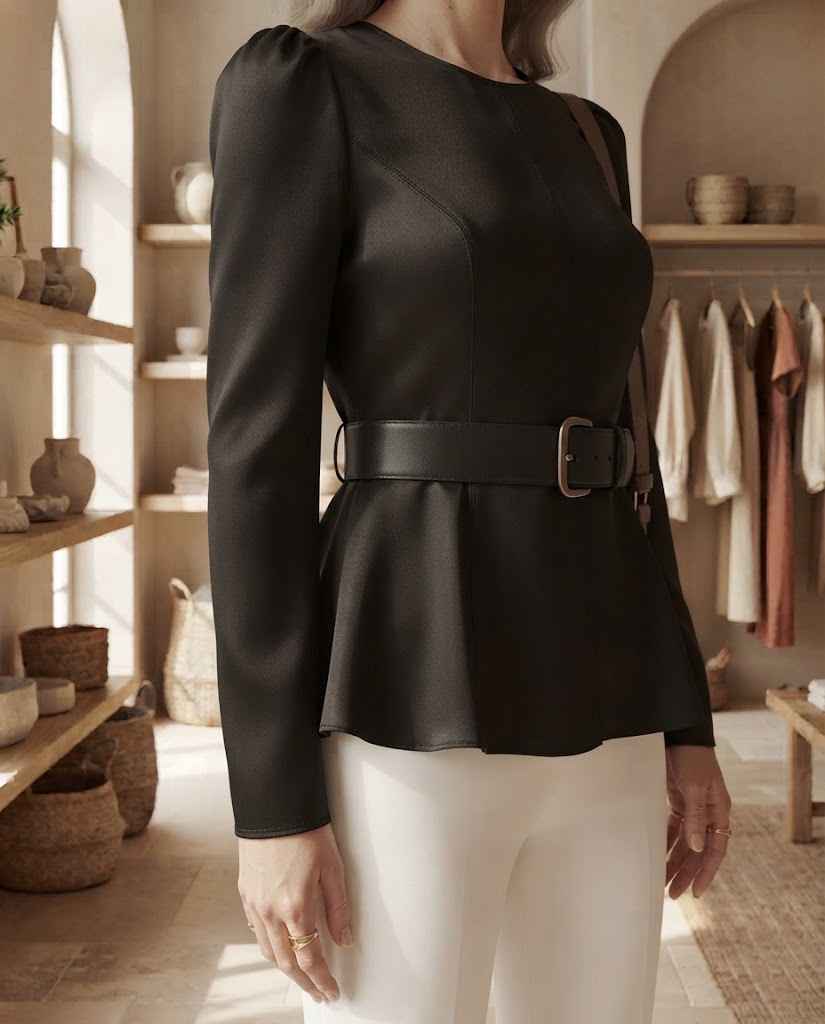 Lea | Long Blouse with V-Neck