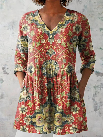 Chloe | Long Blouse with V-Neck