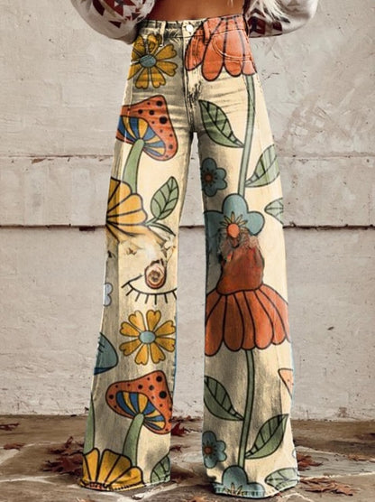 L�na | Floral Wide Pants