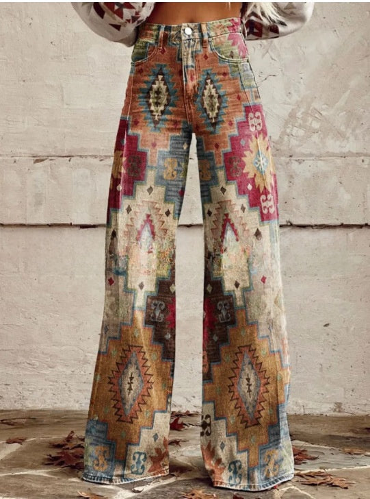 L�na | Floral Wide Pants