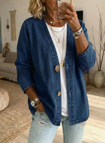 Dariah | Denim Button Coat